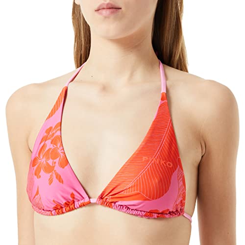 Pinko Damen Tecno Jerse Top Vision Bikini, Na0_Mult.Pink/Orange, S von Pinko