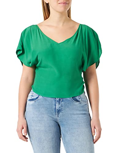 Pinko Damen Temerario Top Crepe Marokkanisch Unterhemd, X08_Amazonas, 34 von Pinko