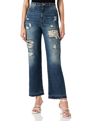 Pinko SVEVA 10 Straight PJ783 Denim Jeans, G10_Blue, 25 Damen von Pinko