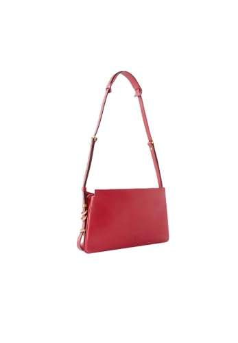 Pinko Triplet Mini-Tasche, Himbeerrot, 26 x 16 x 5 cm, Leder mit verstellbarem Schultergurt von Pinko