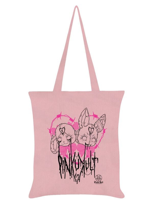 Pinku Kult Doom and Gloom Stofftasche rosa von Pinku Kult
