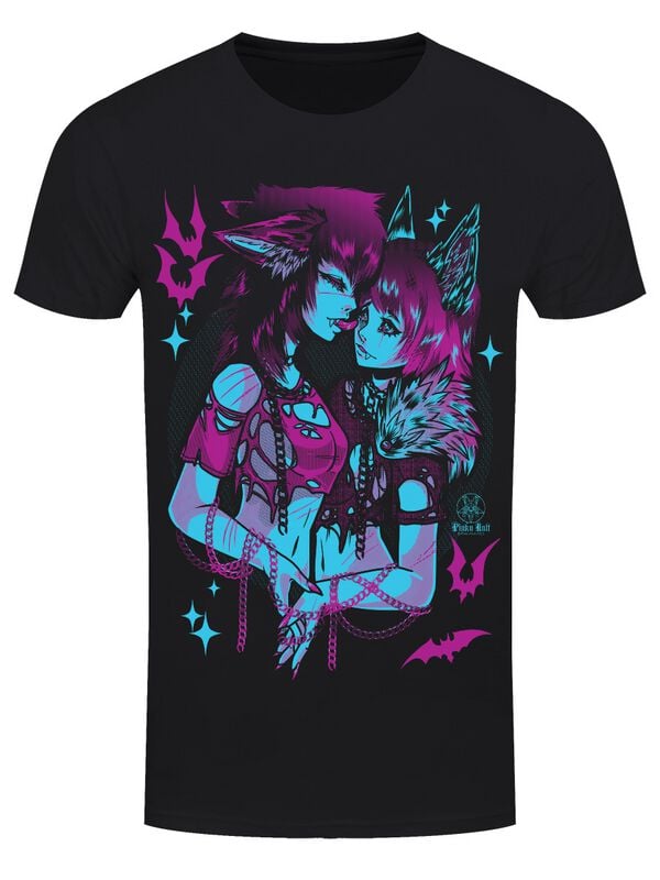Pinku Kult Howl T-Shirt schwarz in XL von Pinku Kult