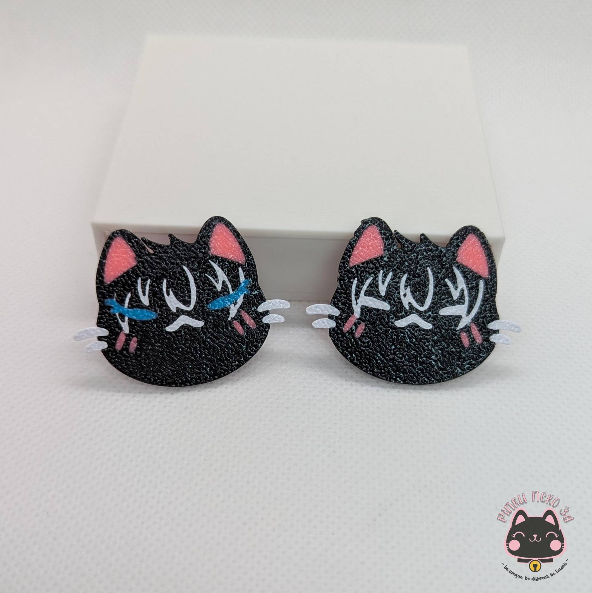 Solo Pins Neko Style, 3D Druck, Pla, Shadow Monarch Brosche, Anime Anstecknadel, Kawaii Anhänger, Design, Entzückende Accessoires von PinkuNeko3D