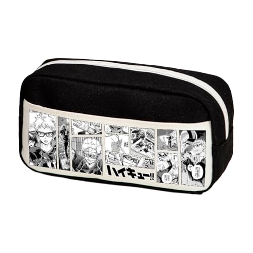 Anime Shoyo Hinata Federmäppchen Tobio Kageyama Schreibwaren Organizerbox Oikawa Tooru Federmäppchen Schulsaison Schulsachen für Studenten und Fans von Pinloo