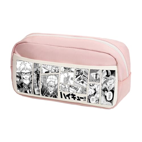 Anime Shoyo Hinata Federmäppchen Tobio Kageyama Schreibwaren Organizerbox Oikawa Tooru Federmäppchen Schulsaison Schulsachen für Studenten und Fans von Pinloo