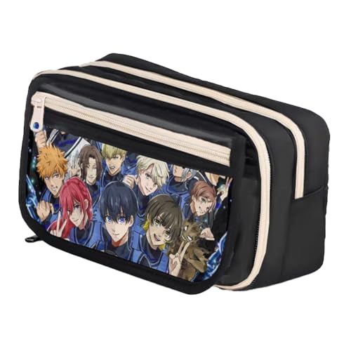 Bachira Meguru Federmäppchen Isagi Yoichi Mäppchen Rin Itoshi Schreibwaren Organizerbox Chigiri Hyoma Pencil Case Schulsaison Geschenke für Fans von Pinloo