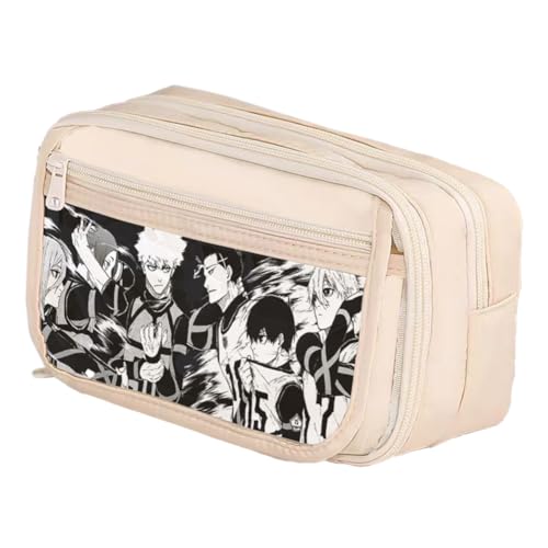 Bachira Meguru Federmäppchen Isagi Yoichi Mäppchen Rin Itoshi Schreibwaren Organizerbox Chigiri Hyoma Pencil Case Schulsaison Geschenke für Fans von Pinloo