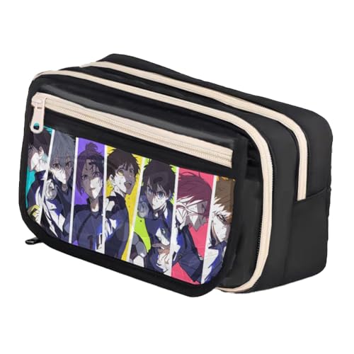 Bachira Meguru Federmäppchen Isagi Yoichi Mäppchen Rin Itoshi Schreibwaren Organizerbox Chigiri Hyoma Pencil Case Schulsaison Geschenke für Fans von Pinloo