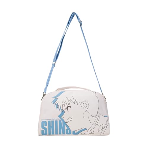 Ikari Shinji Umhängetasche - 35 * 9 * 23cm Anime Ikari Shinji Schultasche Cartoon Charakter Schultasche Verstellbarer Schultergurt Geschenke für fans von Pinloo
