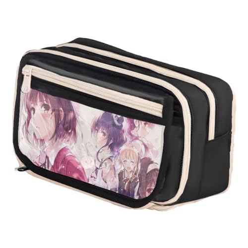 Katou Megumi Federmäppchen Katou Megumi Mäppchen Cartoon Charakter Schreibwaren Organizerbox Anime Mädchen Pencil Case Schreibwaren für Studenten von Pinloo