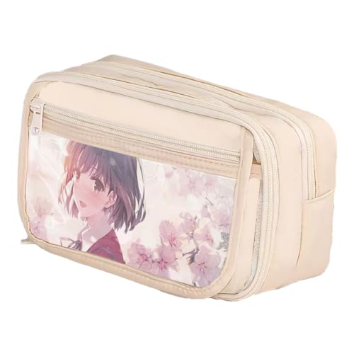Katou Megumi Federmäppchen Katou Megumi Mäppchen Cartoon Charakter Schreibwaren Organizerbox Anime Mädchen Pencil Case Schreibwaren für Studenten von Pinloo