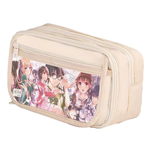Katou Megumi Federmäppchen Katou Megumi Mäppchen Cartoon Charakter Schreibwaren Organizerbox Anime Mädchen Pencil Case Schreibwaren für Studenten von Pinloo