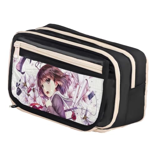Katou Megumi Federmäppchen Katou Megumi Mäppchen Cartoon Charakter Schreibwaren Organizerbox Anime Mädchen Pencil Case Schreibwaren für Studenten von Pinloo
