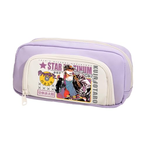Kira Yoshikage Federmäppchen Star Platinum Mäppchen Dio Brando Schreibwaren Organizerbox Joseph Joestar Pencil Case Schulsaison Schreibwaren für Studenten von Pinloo