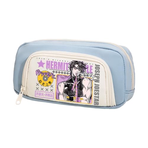 Kira Yoshikage Federmäppchen Star Platinum Mäppchen Dio Brando Schreibwaren Organizerbox Joseph Joestar Pencil Case Schulsaison Schreibwaren für Studenten von Pinloo