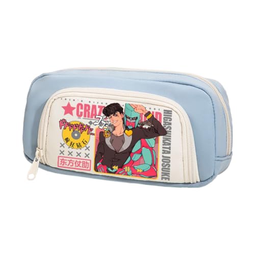 Kira Yoshikage Federmäppchen Star Platinum Mäppchen Dio Brando Schreibwaren Organizerbox Joseph Joestar Pencil Case Schulsaison Schreibwaren für Studenten von Pinloo