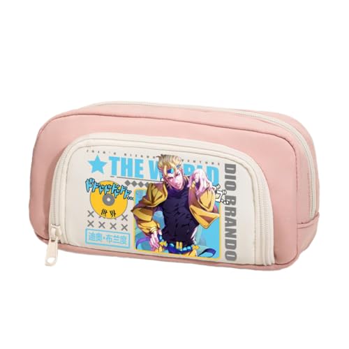 Kira Yoshikage Federmäppchen Star Platinum Mäppchen Dio Brando Schreibwaren Organizerbox Joseph Joestar Pencil Case Schulsaison Schreibwaren für Studenten von Pinloo