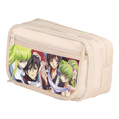 Lelouch Lamperouge Federmäppchen Anime CC Mäppchen -21 * 8 * 13cm Lulu Schreibwaren Organizerbox Lulu Pencil Case Schulsaison Geschenke für Fans von Pinloo