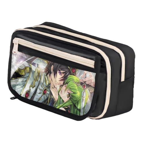Lelouch Lamperouge Federmäppchen Anime CC Mäppchen -21 * 8 * 13cm Lulu Schreibwaren Organizerbox Lulu Pencil Case Schulsaison Geschenke für Fans von Pinloo