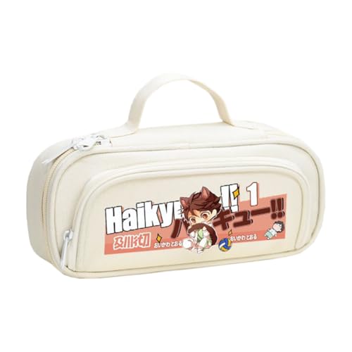 Shoyo Hinata Federmäppchen Anime Tobio Kageyama Schreibwaren Organizerbox Kuroo Tetsurou Mäppchen Kozume Kenma Große Kapazität Pencil Case von Pinloo