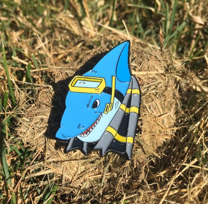 street Shark Insipired Pin street Shark Insipired Pin von PinnableZ