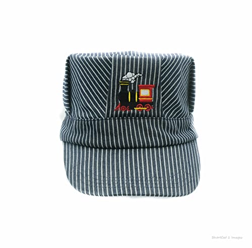 Erwachsene Herren Choo Choo Train Engineer Eisenbahnhut mit I Love Trains Marineblau/Weiß, Marineblau/Weiß, XL/Einheitsgröße von Pinnacle Awards Canada