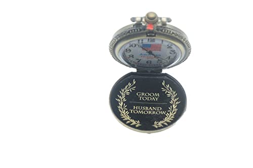 Pinnacle Awards Groom Today-Husband Tomorrow Lasergravur zugelassene Eisenbahn-Taschenuhr Pinnacle Awards Groom Today-Husband Tomorrow Lasergravur zugelassene Eisenbahn-Taschenuhr von Pinnacle Awards Canada