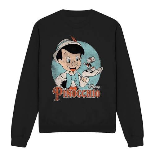Pinocchio Sweatshirt – Erwachsene, Schwarz , XXL von Pinocchio