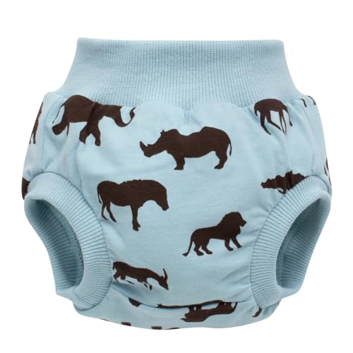 Pinokio Baby-Bloomers Safari, 95% Baumwolle 5% Elastane, blau, Afrikamuster, Jungen, Gr 56-86(86) von Pinokio