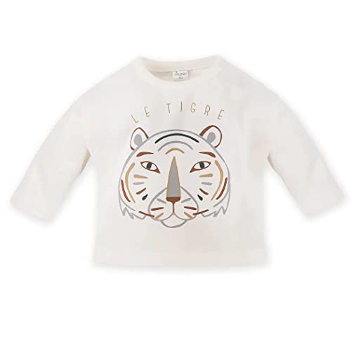 Pinokio Baby Blouse Long Sleeve Le Tigre, 100% Cotton écru with Tiger, Boys Gr. 62-104 (104) von Pinokio