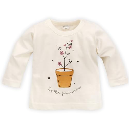 Pinokio Baby Blouse Long Sleeve Tres Bien, 100% Cotton, écru Flower, Girls Gr. 62-104 (92) von Pinokio