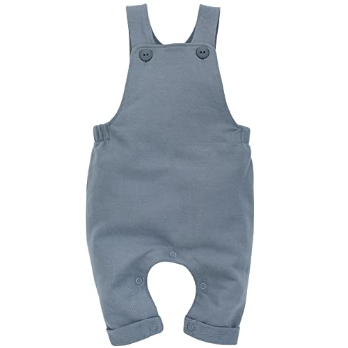 Pinokio Baby Dungarees Fun Time, 100% cotton Blue, Boys Gr. 56-86 (80) von Pinokio