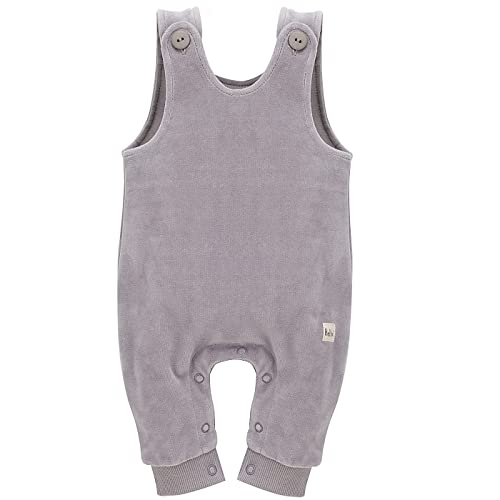 Pinokio Baby Dungarees Hello, 80% cotton, 20% polyester, grey,Unisex Gr. 56-74 (74) von Pinokio