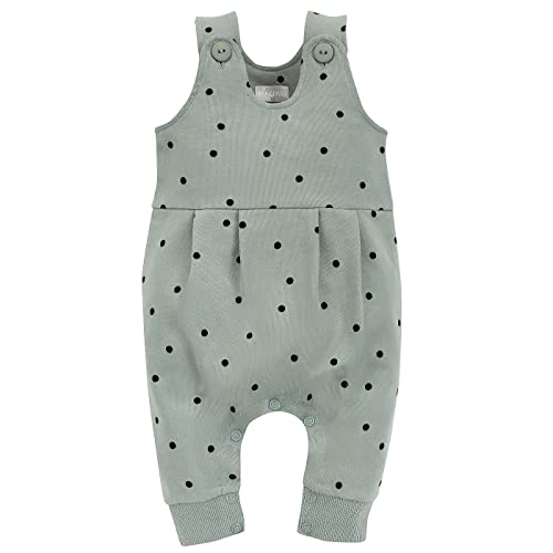 Pinokio Baby Dungarees Tres Bien, 100% cotton, Mint with dots, Girls Gr. 56-86 (74) von Pinokio