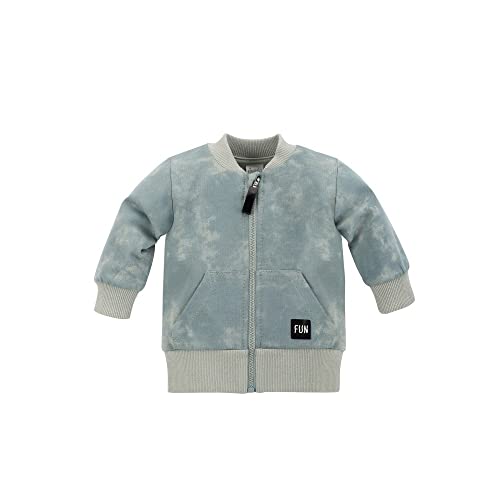 Pinokio Baby - Jungen Pinokio Baby Jacket Fun Time, 100% katoen, Blauw, jongens maat 62-122 Sweatshirt, Blau, 110 EU von Pinokio