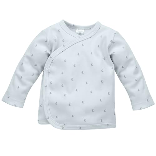 Pinokio Baby Jacket Hello, 100% Cotton, Blue with Moons, Boys 50-68 (56) von Pinokio