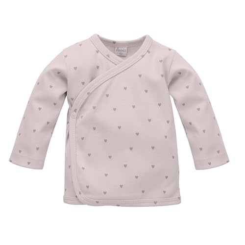 Pinokio Baby Jacket Hello, 100% Cotton, pink with Hearts, Girls 50-68 (56) von Pinokio