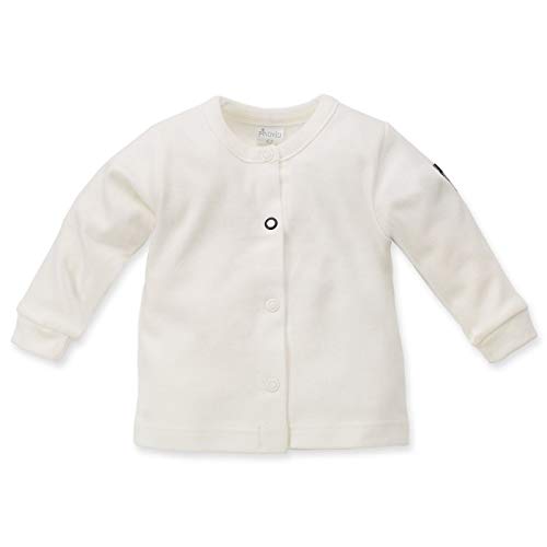 Pinokio Baby Jacket Long Sleeve Happy Day, 100% Cotton écru, Unisex Gr. 50-74 (56) von Pinokio