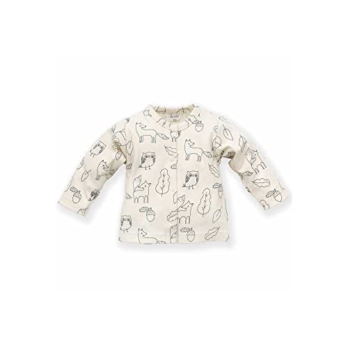 Pinokio Baby Jacket Long Sleeve Secret Forest, 100% Cotton écru, Forest Theme, Unisex Gr. 56-74 (56) von Pinokio