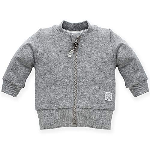 Pinokio Baby Jacket Wild Animals, 75% Cotton 20% Poliester 5% Elastane, Grey, Unisex Gr. 62-86 (62) von Pinokio