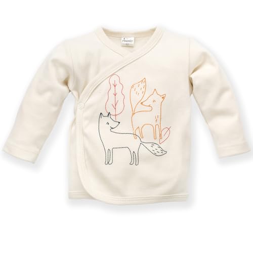 Pinokio Baby - Jungen Jacket Wrappedaround Blouse, Écru Fox, 56 EU von Pinokio