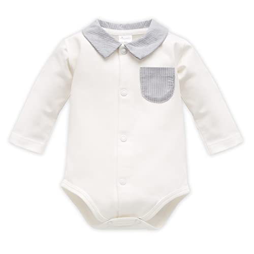 Pinokio Baby - Jungen Bodysuit Long Sleeve Buttoned with Collar Underwear, Ecru Charlie, 74 EU von Pinokio