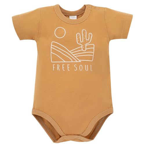 Pinokio Baby - Jungen Bodysuit Short Sleeve Pinokio Underwear, Yellow Desert, 74 EU von Pinokio