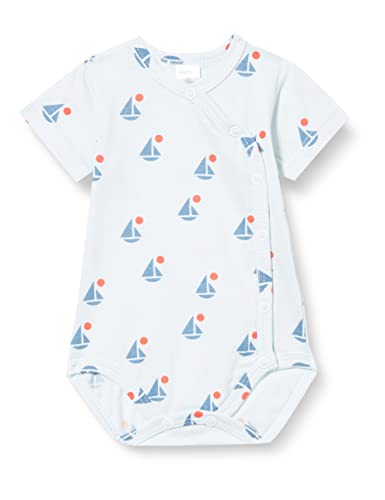 Pinokio Baby - Jungen Bodysuit Short Sleeve Underwear, Blue Sailboats Sailor, 92 EU von Pinokio