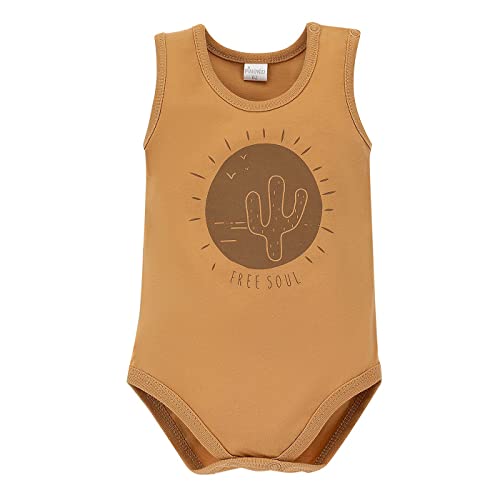 Pinokio Baby - Jungen Bodysuit Sleeveless Regular Pinokio Underwear, Yellow Desert, 62 EU von Pinokio