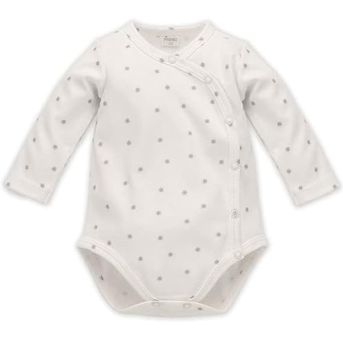 Pinokio Baby - Jungen Bodysuits Long Sleeve Buttoned Underwear, Ecru Hello Sun, 50 EU von Pinokio