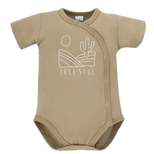 Pinokio Baby - Jungen Bodysuits Short Sleeve Buttoned Underwear, Green Desert, 68 EU von Pinokio