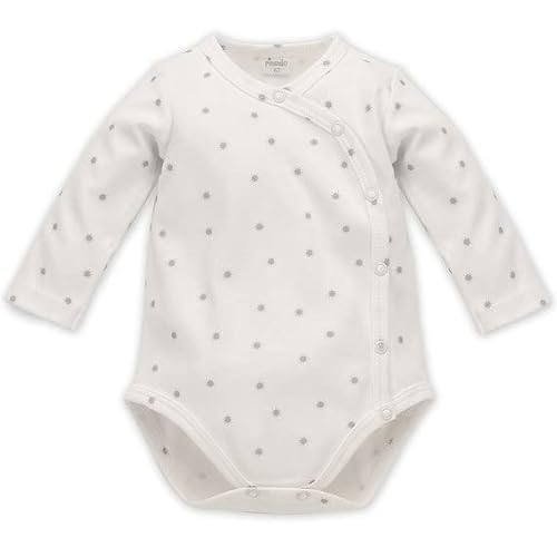 Pinokio Baby - Jungen Bodysuits met Lange mouwen en knoopsluiting Underwear, Ecru Hello Sun, 56 EU von Pinokio