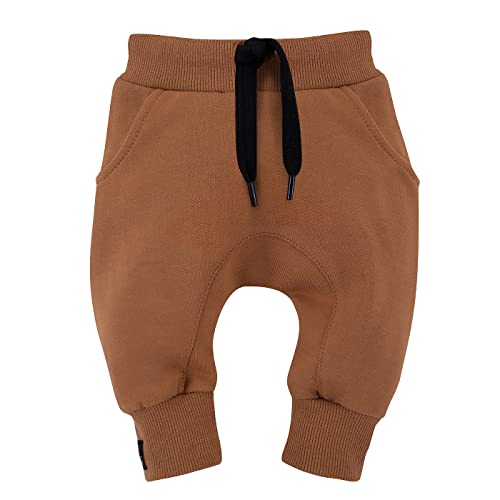 Pinokio Baby - Jungen Pinokio Baby Joggers Le Tigre, 100% katoen Bruin, uniseks maat 62-104 Casual Pants, Brown, 62 EU von Pinokio