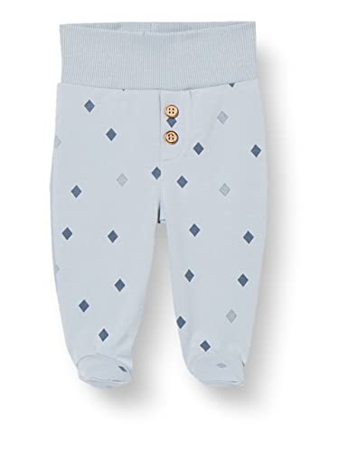 Pinokio Baby - Jungen Pinokio Baby Sleppants Charlie 100% Cotton Blue Diamonds, Boys Gr. 56-74 Bodystocking, Blau, 68 EU von Pinokio